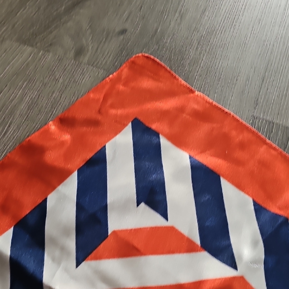 Nautica Orange and Blue Chevron Scarf - Picture 6 of 9